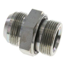 JIC Doppelnippel G1 1/4'' x UN 1-5/8''-12 Stahl NBR 140bar (1967.0psi)