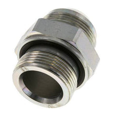 JIC Doppelnippel G1 1/4'' x UN 1-5/8''-12 Stahl NBR 140bar (1967.0psi)