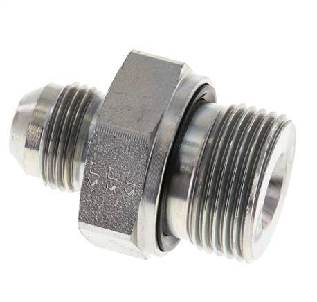 JIC Doppel-Nippel G3/4'' x UNF 3/4''-16 Stahl NBR 275bar (3863.75psi)