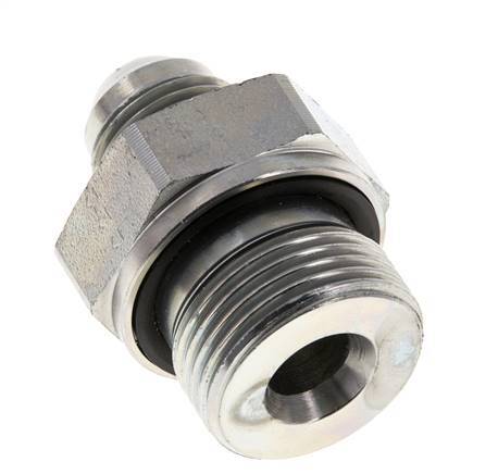 JIC Doppel-Nippel G3/4'' x UNF 3/4''-16 Stahl NBR 275bar (3863.75psi)
