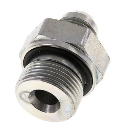 JIC Doppel-Nippel G3/4'' x UNF 3/4''-16 Stahl NBR 275bar (3863.75psi)