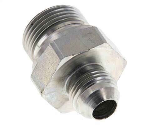 JIC Doppel-Nippel G3/4'' x UNF 3/4''-16 Stahl NBR 275bar (3863.75psi)