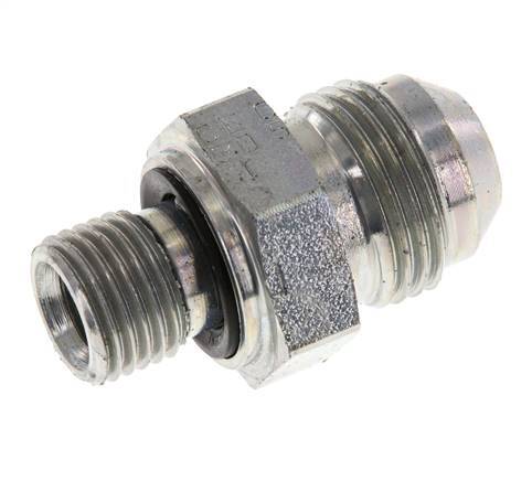 JIC Double Nipple G1/4'' x UNF 3/4''-16 Steel NBR 275bar (3863.75psi) [2 Pieces]