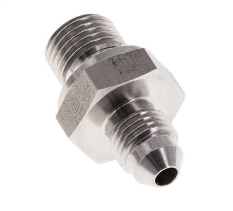 JIC Doppelnippel G1/4'' x UNF 7/16''-20 Edelstahl FKM 310bar (4355.5psi)