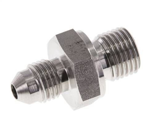 JIC Doppelnippel G1/4'' x UNF 7/16''-20 Edelstahl FKM 310bar (4355.5psi)