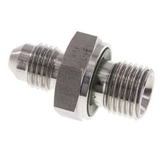 JIC Doppelnippel G1/4'' x UNF 7/16''-20 Edelstahl FKM 310bar (4355.5psi)