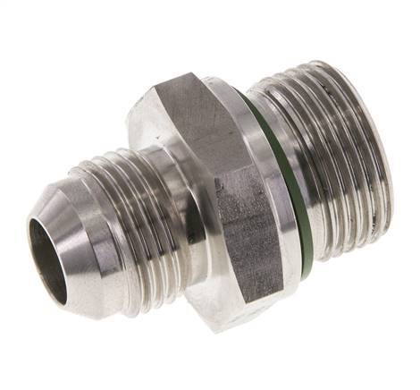 JIC Doppelnippel G3/4'' x UNF 7/8''-14 Edelstahl FKM 210bar (2950.5psi)