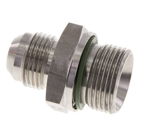 JIC Doppelnippel G3/4'' x UNF 7/8''-14 Edelstahl FKM 210bar (2950.5psi)