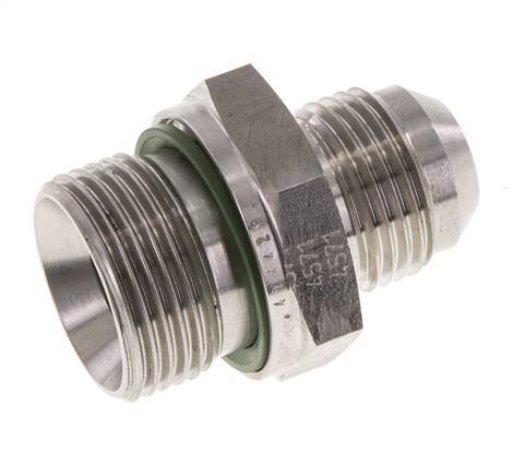 JIC Doppelnippel G3/4'' x UNF 7/8''-14 Edelstahl FKM 210bar (2950.5psi)