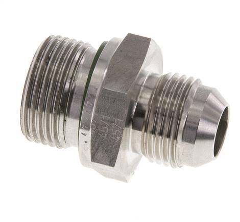 JIC Doppelnippel G3/4'' x UNF 7/8''-14 Edelstahl FKM 210bar (2950.5psi)