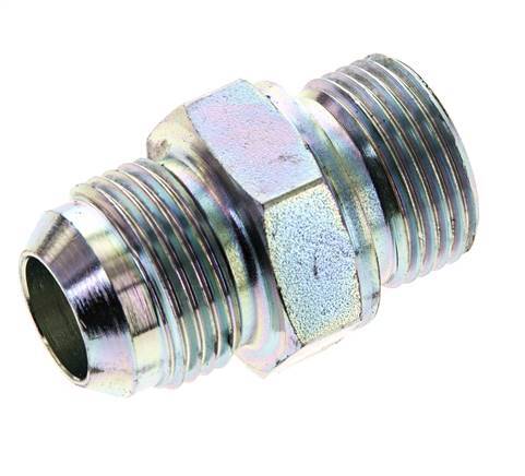 JIC Doppelnippel M27 X 2 x UN 1-1/16''-12 Stahl NBR 210bar (2950.5psi)