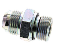 JIC Doppelnippel M27 X 2 x UN 1-1/16''-12 Stahl NBR 210bar (2950.5psi)