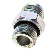 JIC Doppelnippel M27 X 2 x UN 1-1/16''-12 Stahl NBR 210bar (2950.5psi)