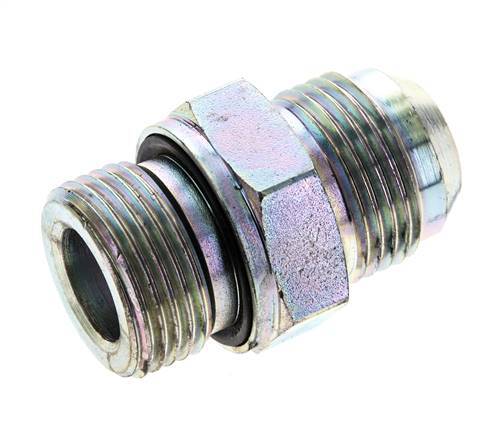 JIC Doppelnippel M27 X 2 x UN 1-1/16''-12 Stahl NBR 210bar (2950.5psi)
