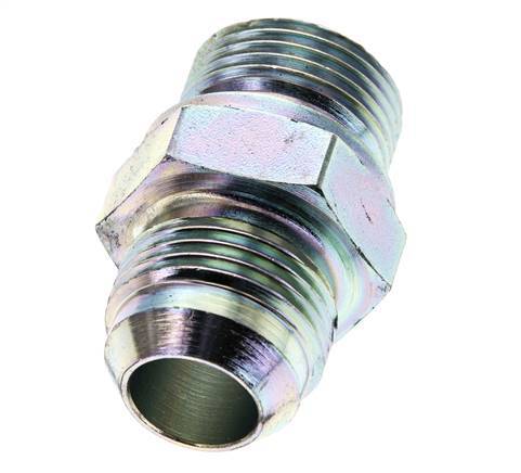 JIC Doppelnippel M27 X 2 x UN 1-1/16''-12 Stahl NBR 210bar (2950.5psi)