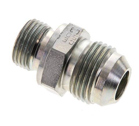 JIC Doppelnippel M18 X 1.5 x UNF 7/8''-14 Stahl NBR 210bar (2950.5psi)
