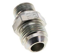 JIC Doppelnippel M18 X 1.5 x UNF 7/8''-14 Stahl NBR 210bar (2950.5psi)