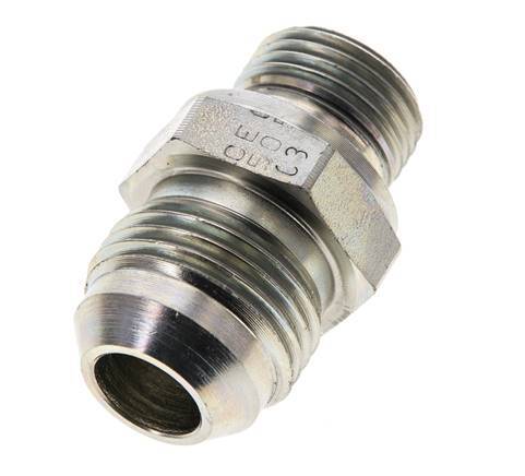 JIC Doppelnippel M18 X 1.5 x UNF 7/8''-14 Stahl NBR 210bar (2950.5psi)