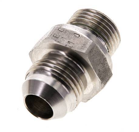 JIC Doppelnippel M18 X 1.5 x UNF 3/4''-16 Edelstahl FKM 275bar (3863.75psi)
