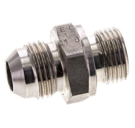 JIC Doppelnippel M18 X 1.5 x UNF 3/4''-16 Edelstahl FKM 275bar (3863.75psi)