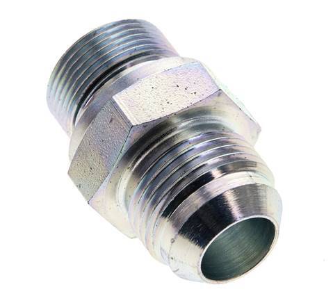 JIC Doppelnippel M26 X 1,5 x UN 1-1/16''-12 Stahl NBR 210bar (2950,5psi)