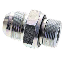 JIC Doppelnippel M26 X 1,5 x UN 1-1/16''-12 Stahl NBR 210bar (2950,5psi)