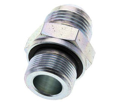 JIC Doppelnippel M26 X 1,5 x UN 1-1/16''-12 Stahl NBR 210bar (2950,5psi)