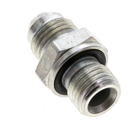 JIC Double Nipple M14 X 1.5 x UNF 9/16''-18 Steel NBR 275bar (3863.75psi) [2 Pieces]