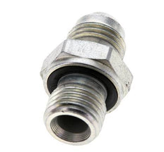 JIC Double Nipple M14 X 1.5 x UNF 9/16''-18 Steel NBR 275bar (3863.75psi) [2 Pieces]