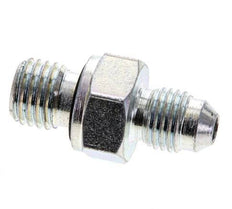 JIC-Doppelnippel M12 X 1.5 x UNF 7/16''-20 Stahl NBR 310bar (4355.5psi)