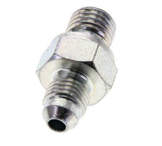 JIC-Doppelnippel M12 X 1.5 x UNF 7/16''-20 Stahl NBR 310bar (4355.5psi)