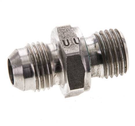 JIC Doppelnippel M14 X 1.5 x UNF 9/16''-18 Edelstahl FKM 275bar (3863.75psi)