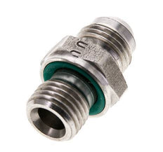 JIC Doppelnippel M14 X 1.5 x UNF 9/16''-18 Edelstahl FKM 275bar (3863.75psi)