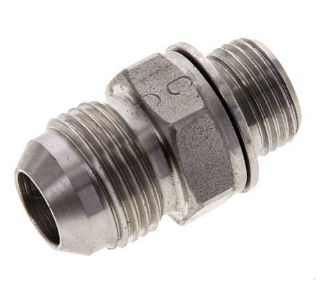 JIC Doppelnippel M18 X 1.5 x UNF 7/8''-14 Edelstahl FKM 210bar (2950.5psi)