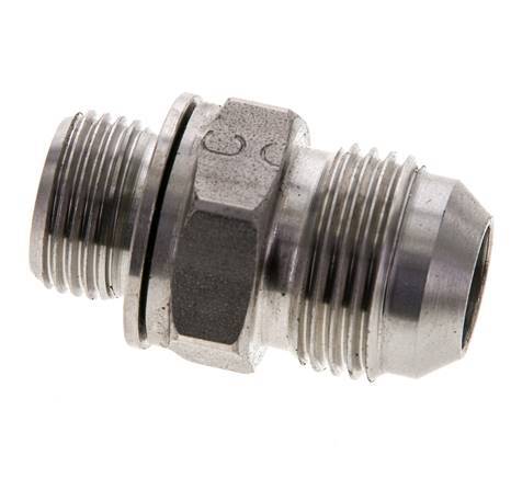 JIC Doppelnippel M18 X 1.5 x UNF 7/8''-14 Edelstahl FKM 210bar (2950.5psi)