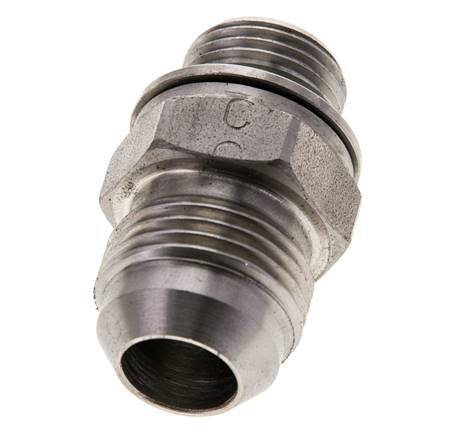 JIC Doppelnippel M18 X 1.5 x UNF 7/8''-14 Edelstahl FKM 210bar (2950.5psi)
