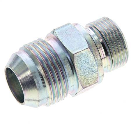 JIC Doppelnippel M22 X 1,5 x UN 1-1/16''-12 Stahl NBR 210bar (2950,5psi)
