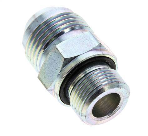 JIC Doppelnippel M22 X 1,5 x UN 1-1/16''-12 Stahl NBR 210bar (2950,5psi)