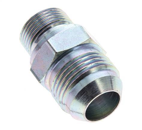 JIC Doppelnippel M22 X 1,5 x UN 1-1/16''-12 Stahl NBR 210bar (2950,5psi)