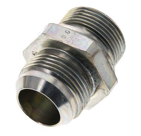 JIC Doppelnippel M33 X 2 x UN 1-5/16''-12 Stahl NBR 170bar (2388.5psi)