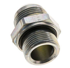 JIC Doppelnippel M33 X 2 x UN 1-5/16''-12 Stahl NBR 170bar (2388.5psi)