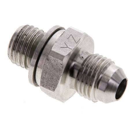 JIC Doppelnippel M12 X 1.5 x UNF 1/2''-20 Edelstahl FKM 275bar (3863.75psi)