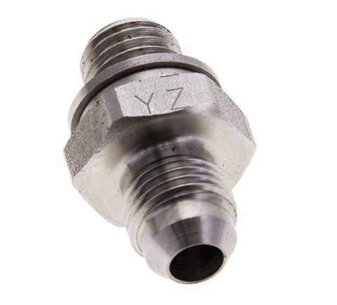 JIC Doppelnippel M12 X 1.5 x UNF 1/2''-20 Edelstahl FKM 275bar (3863.75psi)