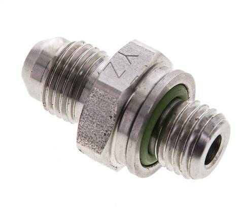 JIC Doppelnippel M12 X 1.5 x UNF 1/2''-20 Edelstahl FKM 275bar (3863.75psi)
