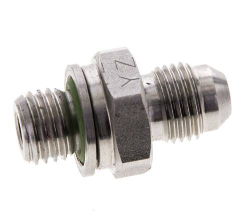 JIC Doppelnippel M12 X 1.5 x UNF 1/2''-20 Edelstahl FKM 275bar (3863.75psi)