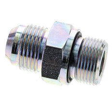 JIC-Doppelnippel M22 X 1,5 x UNF 7/8''-14 Stahl NBR 210bar (2950,5psi)
