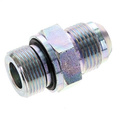 JIC-Doppelnippel M22 X 1,5 x UNF 7/8''-14 Stahl NBR 210bar (2950,5psi)