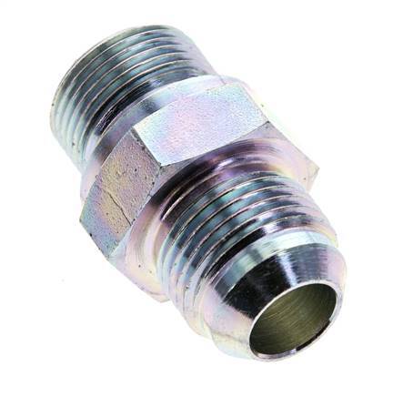 JIC-Doppelnippel M22 X 1,5 x UNF 7/8''-14 Stahl NBR 210bar (2950,5psi)