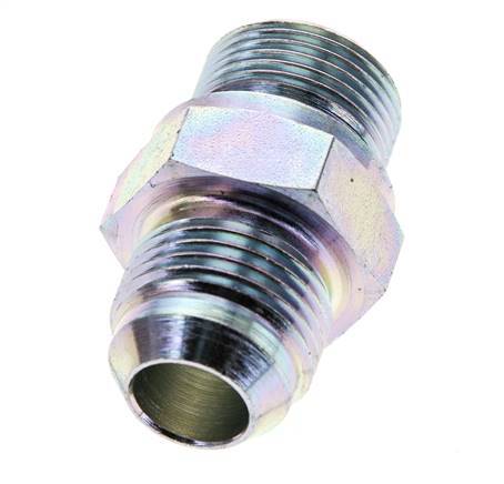 JIC-Doppelnippel M22 X 1,5 x UNF 7/8''-14 Stahl NBR 210bar (2950,5psi)