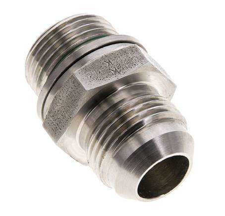 JIC Doppelnippel M27 X 2 x UN 1-1/16''-12 Edelstahl FKM 210bar (2950.5psi)